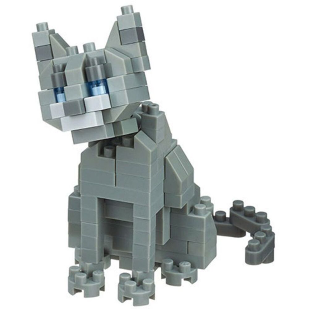 Nanoblock - Cats - Collection Series - Russian Blue Building Kit  COLLECTIBLES